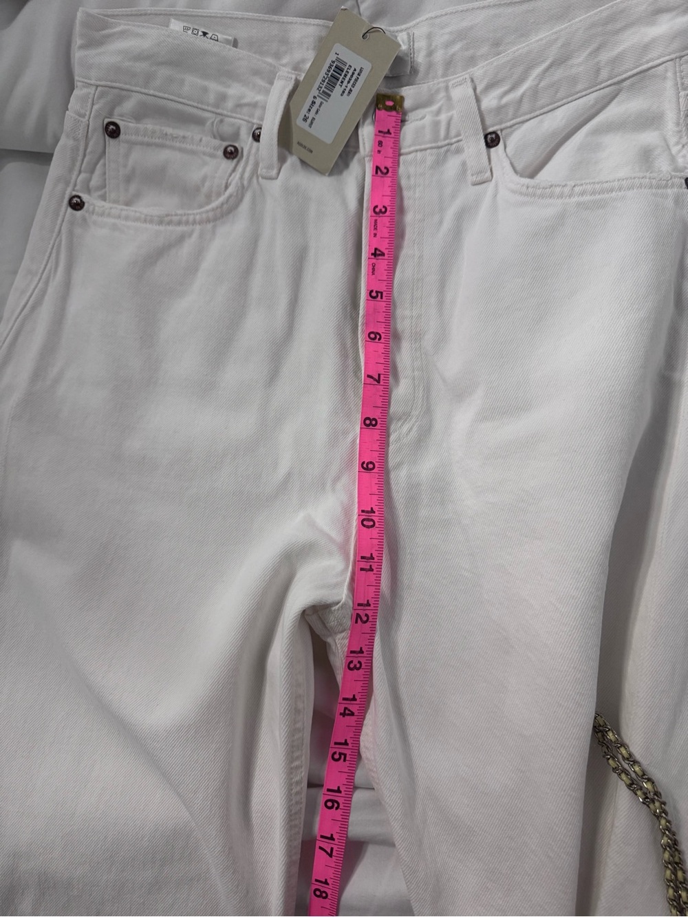 Agolde White Wide-Leg Jeans - Picture 8 of 8